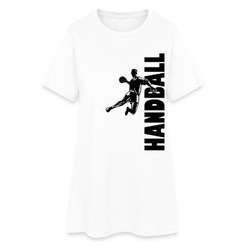 Handball Joueur Handball Ballon Handball Jeu de Handball - Robe T-shirt Femme - blanc - Devant