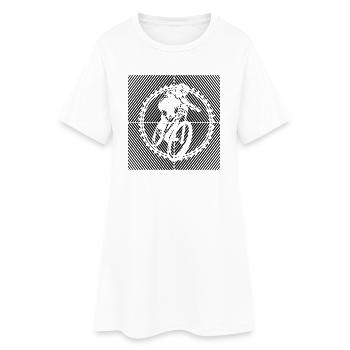 MTB Mountainbiker BMX-BIKE MTB Bike - Women’s T-Shirt Dress - white - Front