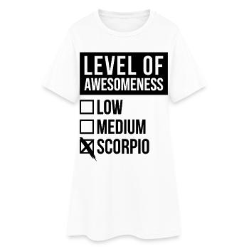 Scorpion - Robe T-shirt Femme - blanc - Devant