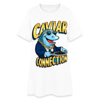 Caviar Connection - Women’s T-Shirt Dress - white - Front
