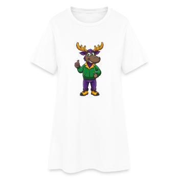orignal drôle Kawaii personnage de dessin animé Clipart - Robe T-shirt Femme - blanc - Devant