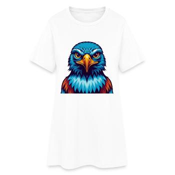 faucon coloré kawaii personnage de dessin animé clipart - Robe T-shirt Femme - blanc - Devant