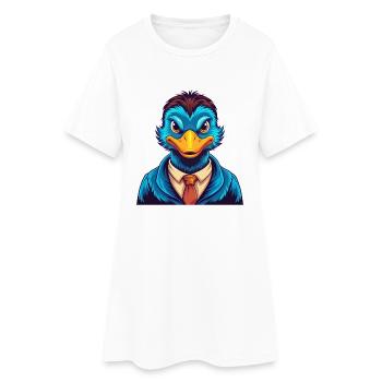 canard coloré Kawaii personnage de dessin animé Clipart - Robe T-shirt Femme - blanc - Devant