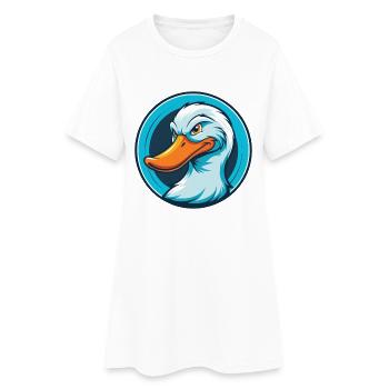 canard mignon kawaii dessin animé clipart animal animal logo - Robe T-shirt Femme - blanc - Devant