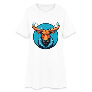 orignal mignon kawaii dessin animé clipart animal animal de compagnie logo - Robe T-shirt Femme - blanc - Devant