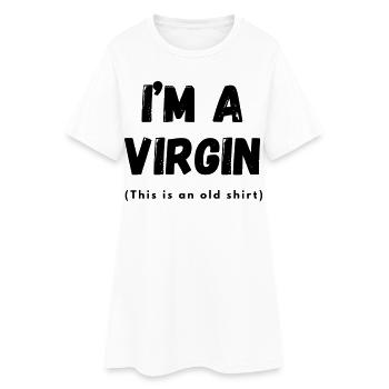 Je suis vierge... # - Robe T-shirt Femme - blanc - Devant