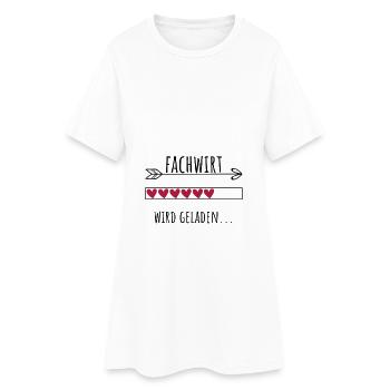 Fachwirt Ausbildung Personalisierter Beruf Mädchen - Frauen T-Shirt-Kleid - Weiß - Vorne
