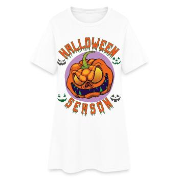 Saison d’Halloween - Robe T-shirt Femme - blanc - Devant