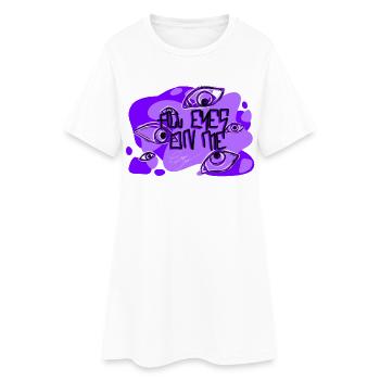Eyes on me - Calypso Blous - Women’s T-Shirt Dress - white - Front