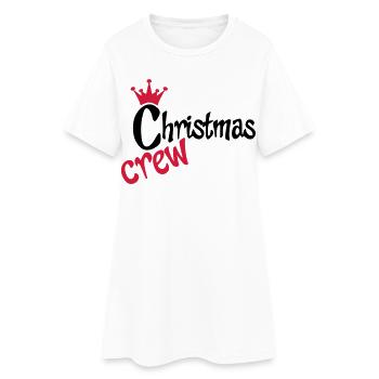 Noël - Robe T-shirt Femme - blanc - Devant