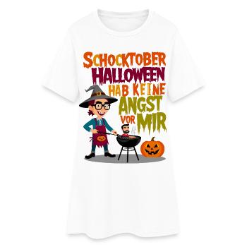 Choc Halloween - Robe T-shirt Femme - blanc - Devant