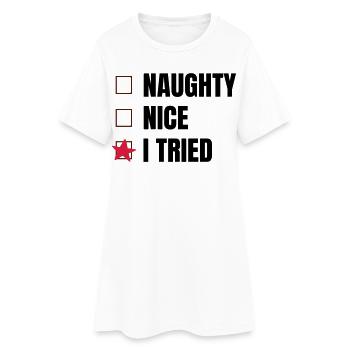 Dictons amusants pour Noël - Robe T-shirt Femme - blanc - Devant