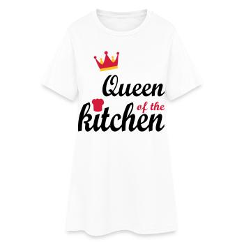 Weihnachtsgeschenke für Frauen - Frauen T-Shirt-Kleid - Weiß - Vorne