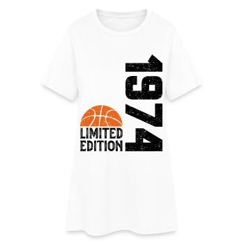 50e Anniversaire 1974 Édition Limitée Basketball - Robe T-shirt Femme - blanc - Devant