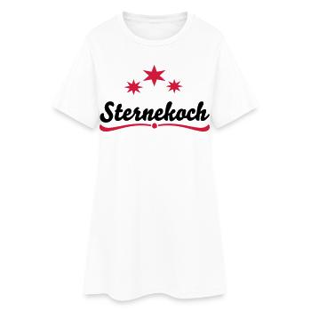 Cooking Apron Star Chef - Women’s T-Shirt Dress - white - Front