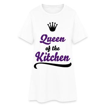 Cadeaux amusants pour les femmes qui aiment cuisiner - Robe T-shirt Femme - blanc - Devant