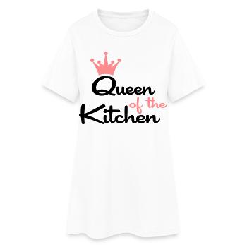 T-shirts pour les femmes qui aiment cuisiner - Robe T-shirt Femme - blanc - Devant
