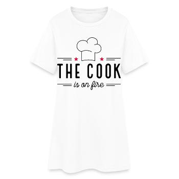 Dictons amusants pour les chefs - Robe T-shirt Femme - blanc - Devant