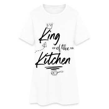 Kochschürze für Köche - Frauen T-Shirt-Kleid - Weiß - Vorne