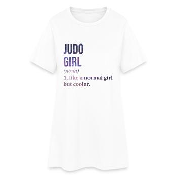 Judo Judo - Robe T-shirt Femme - blanc - Devant