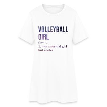 Volley-ball-ball Volley-volley-ball - Robe T-shirt Femme - blanc - Devant