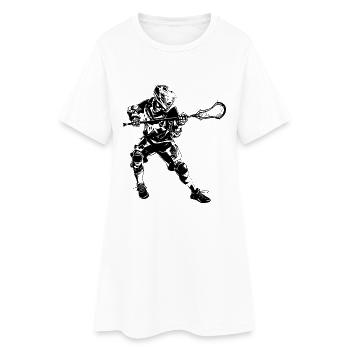 Lacrosse player - Women’s T-Shirt Dress - white - Front
