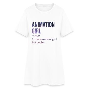 Animation - Women’s T-Shirt Dress - white - Front