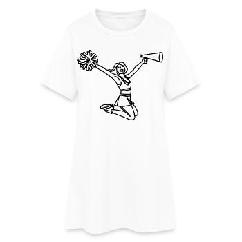 Cheerleader - Robe T-shirt Femme - blanc - Devant