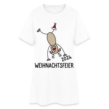 Christmas Party 2024 - Women’s T-Shirt Dress - white - Front