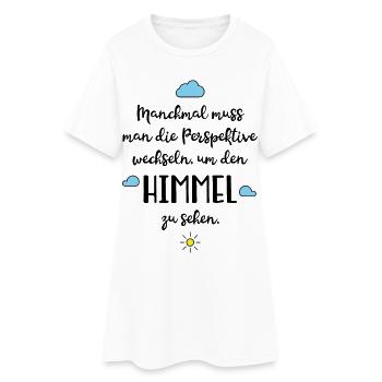 Positive Sprüche - Frauen T-Shirt-Kleid - Weiß - Vorne