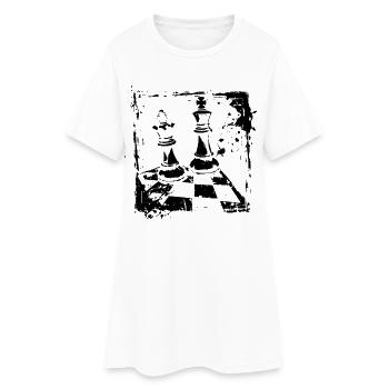 Échecs - Robe T-shirt Femme - blanc - Devant