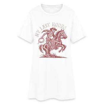 My Last Rodeo - Bachelor Party - Women’s T-Shirt Dress - white - Front