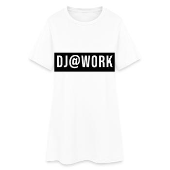 DJ At Work - Women’s T-Shirt Dress - white - Front