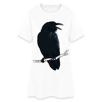 Black Raven - Women’s T-Shirt Dress - white - Front