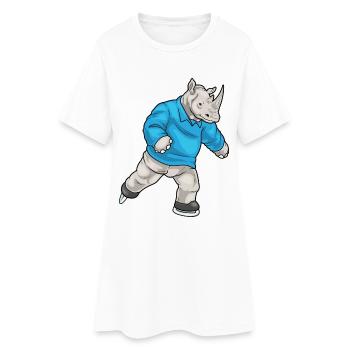 Rhino Patinage sur glace Patins à glace - Robe T-shirt Femme - blanc - Devant