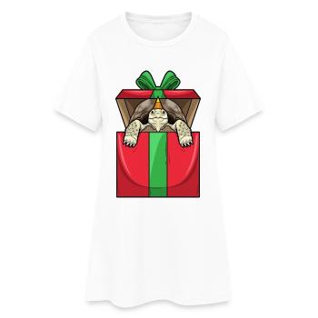 Turtle Birthday Package - Women’s T-Shirt Dress - white - Front