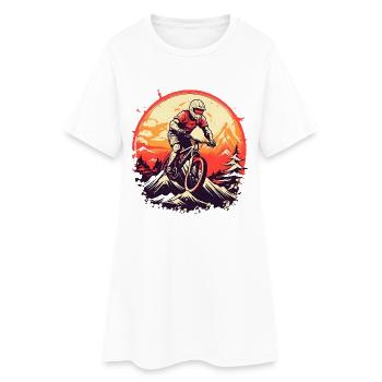 VTT Vintage - Robe T-shirt Femme - blanc - Devant