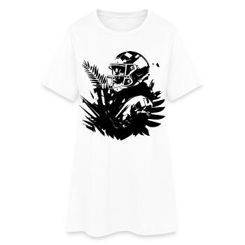 Football Woman - Women’s T-Shirt Dress - white - Front