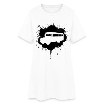 Bus de l’art urbain - Robe T-shirt Femme - blanc - Devant