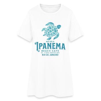 Meet me at Ipanema Beach Café - Women’s T-Shirt Dress - white - Front