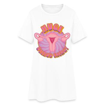 Énorme énergie utérine – Puissance et autonomisation - Robe T-shirt Femme - blanc - Devant