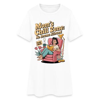 Chemise Chill Zone de maman | Aucun drame n’est autorisé - Robe T-shirt Femme - blanc - Devant