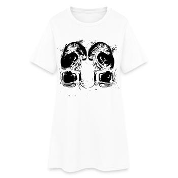 Gants de kickboxing - Robe T-shirt Femme - blanc - Devant