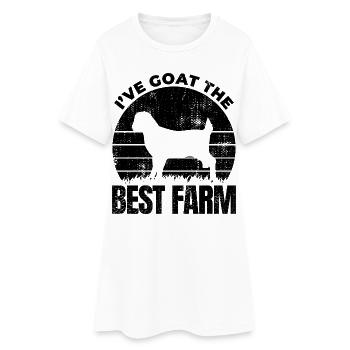Citation de l’agriculteur - Robe T-shirt Femme - blanc - Devant