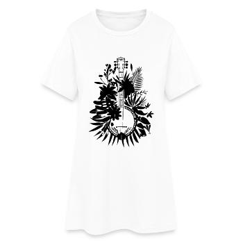 Banjo de dessin animé - Robe T-shirt Femme - blanc - Devant