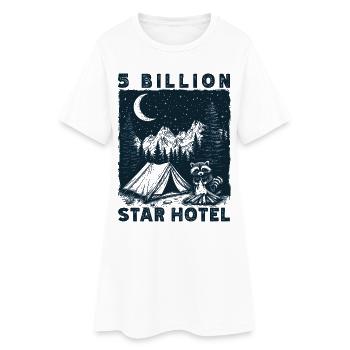 5 milliards d’étoiles Hôtel Randonnée Extérieur Cadeau - Robe T-shirt Femme - blanc - Devant