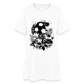Football - Robe T-shirt Femme - blanc - Devant