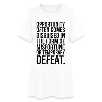 L’opportunité se présente souvent sous la forme - Robe T-shirt Femme - blanc - Devant