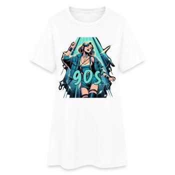 Femme Dancing Retro Disco Disco Cadeau - Robe T-shirt Femme - blanc - Devant