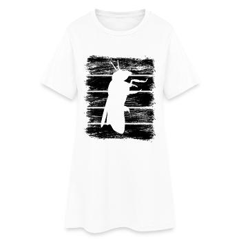 Abeille - Robe T-shirt Femme - blanc - Devant
